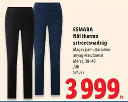 Lidl Esmara női thermo sztreccsnadrág ajánlat