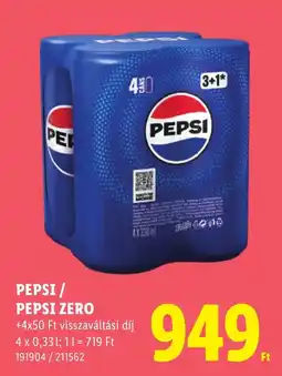 Lidl Pepsi / pepsi zero ajánlat