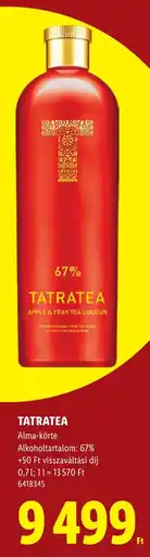 Lidl Tatratea ajánlat