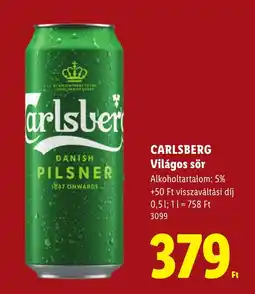 Lidl Carlsberg világos sör ajánlat