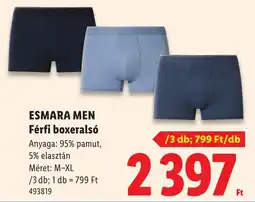 Lidl Esmara men férfi boxeralsó ajánlat