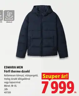 Lidl Esmara men férfi thermo dzseki ajánlat