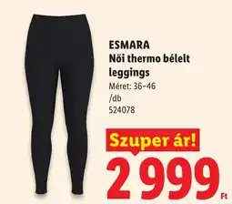 Lidl Esmara női thermo bélelt leggings ajánlat