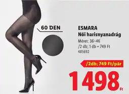 Lidl Esmara női harisnyanadrág ajánlat