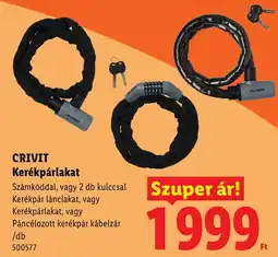 Lidl Crivit kerékpárlakat ajánlat