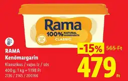 Lidl Rama kenőmargarin ajánlat
