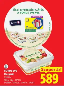 Lidl Bords Eve Margarin ajánlat