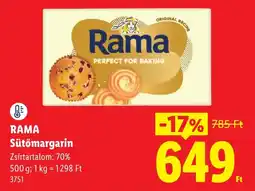 Lidl Rama sütőmargarin ajánlat