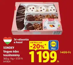 Lidl Sondey vegyes édes teasütemény ajánlat
