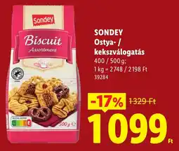 Lidl Sondey biscuit assortment ajánlat