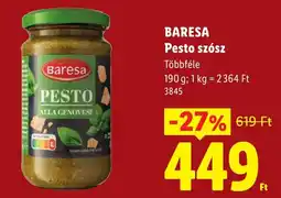 Lidl Baresa pesto szósz ajánlat