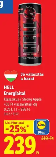 Lidl Hell energiailtal ajánlat