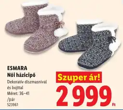 Lidl Esmara női házicipó ajánlat
