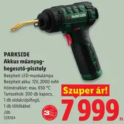 Lidl Parkside akkus műanyag-hegesztő-pisztoly ajánlat