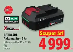 Lidl Parkside akkumulátor ajánlat
