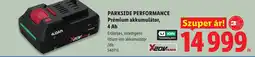 Lidl Parkside Performance Prémium akkumulátor ajánlat