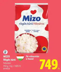 Lidl Mizo rögös túró ajánlat