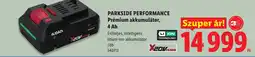 Lidl Parkside performance prémium akkumulátor ajánlat