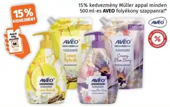 Müller Aveo folyékony szappan ajánlat