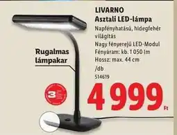 Lidl Livarno Asztali LED-lámpa ajánlat