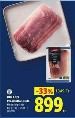Lidl Dulano Prosciutto Crudo ajánlat