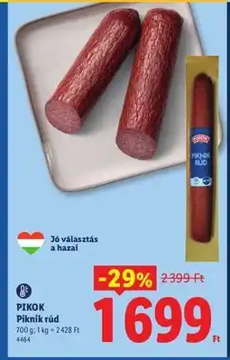 Lidl Pikok Piknik rúd ajánlat