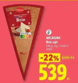 Lidl MILBONA ajánlat