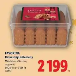 Lidl Favorina ajánlat