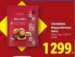 Lidl FAVORINA Mogyorókrémes keksz ajánlat