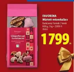 Lidl FAVORINA Mártott mézeskalács ajánlat