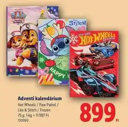 Lidl Adventi kalendárium ajánlat