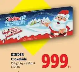 Lidl Kinder ajánlat
