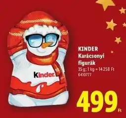Lidl KINDER Karácsonyi figurák ajánlat