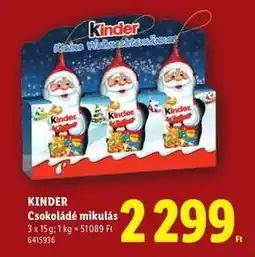Lidl Kinder ajánlat