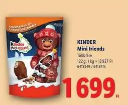 Lidl KINDER MINI FRIENDS ajánlat