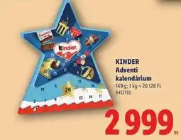 Lidl Kinder ajánlat