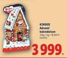 Lidl KINDER ADVENTI KALENDÁRIUM ajánlat