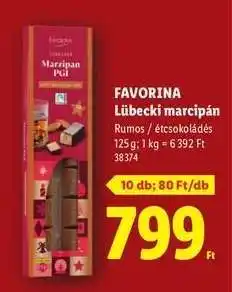 Lidl Favorina Lübecki marcipán ajánlat
