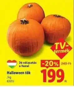 Lidl Halloween tök ajánlat