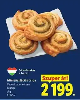 Lidl Mini pisztáciás csiga ajánlat