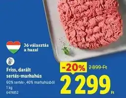 Lidl Friss darált sertés-marhahús ajánlat