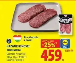 Lidl HAZÁNK KINCSEI Téliszalámi ajánlat