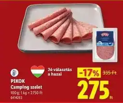Lidl PIKOK Camping szelet ajánlat