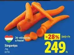 Lidl Sárgarépa ajánlat