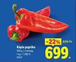Lidl Kápia paprika ajánlat