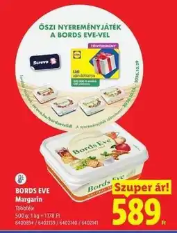 Lidl BORDS EVE Margarin ajánlat