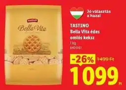 Lidl TASTINO Bella Vita édes omlós keksz ajánlat