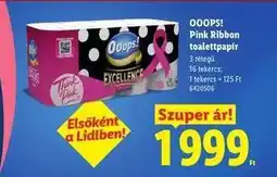 Lidl OOOPS! Pink Ribbon toalettpapír ajánlat