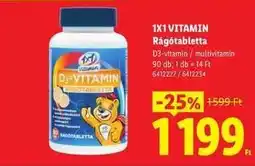 Lidl 1X1 VITAMIN Rágótabletta ajánlat
