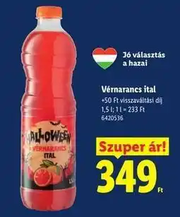 Lidl Vérnarancs ital ajánlat